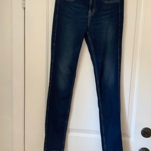 MiH The Bonn Jeans High Rise Super Skinny 28 Sevier Wash 28x30
